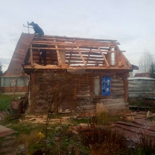 Фото демонтажа дома